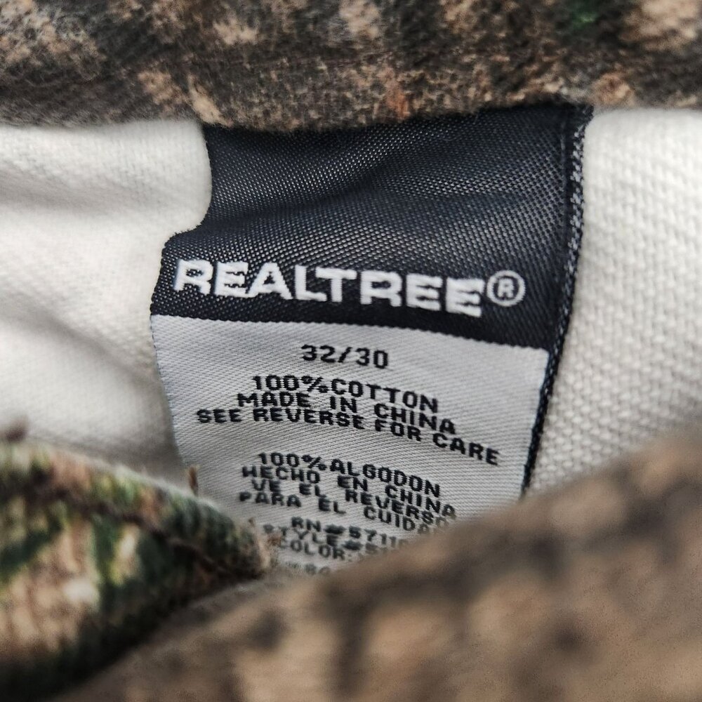 Realtree Mens Camouflage Hunting Pants 32x30 (acutal 29) Cotton Outdoor Gear Dur - Picture 2 of 14